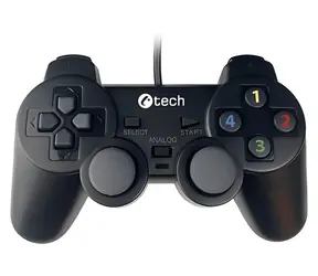 C-TECH Callon / Gamepad pro PC & PS3 / 2x analog / X-input / vibrační / 1,8m kabel / USB