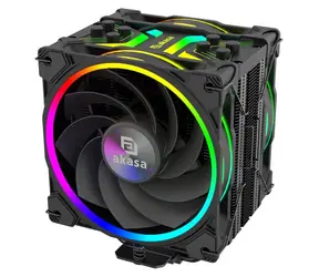 Akasa Soho H4 Plus Reverse Kit / Sada chladiče CPU / 2× 120 mm ARGB PWM / 2000 rpm / TDP 185 W / Intel LGA + AMD AM4/AM5