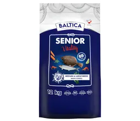 BALTICA Excellent Senior baltské ryby 12 kg / Granule pro psy / střední a velká plemena / bez obilovin