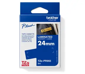 Brother TZE-PR955 stříbrná / Páska do tiskárny štítků / bílý tisk / 24 mm / 8 m / laminovaná