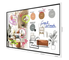 75" Samsung WM75FX Flip Pro bílá / Interaktivní displej / 4K UHD / VA / Dotykový / Wi-Fi / 12/7