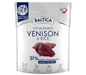 Baltica Nutraceutic Hypoallergenic Medium zvěřina s rýží 1 kg / Granule pro psy / hypoalergenní