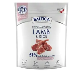 BALTICA Nutraceutic Hypoallergenic M Jehněčí s rýží 1 kg / Granule pro psy / Hypoalergenní / střední plemena 10–25 kg