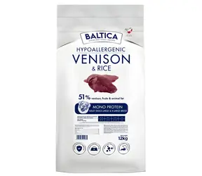 BALTICA Nutraceutic Hypoallergenic Large & X-Large 12 kg / Granule pro psy / Hypoalergenní / Zvěřina s rýží