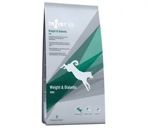 Trovet Weight & Diabetic WRD kuřecí / Granule pro psy / Veterinární dieta / nadváha a cukrovka / 12,5 kg