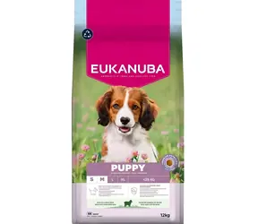 Eukanuba Premium Puppy Small & Medium Lamb & Rice / Granule pro štěňata / malá a střední plemena / 12 kg