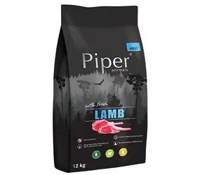 Dolina Noteci Piper Animals jehněčí 12 kg / Granule pro psy / dospělý pes / všechna plemena / bez lepku / bez sóji