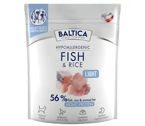 Baltica Nutraceutic Hypoallergenic Light mořské ryby s rýží 1 kg / Granule pro psy / hypoalergenní