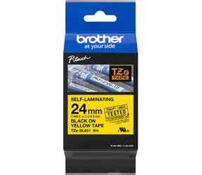 Brother TZE-SL651 žlutá / Samolaminovací páska / 24 mm / 8 m
