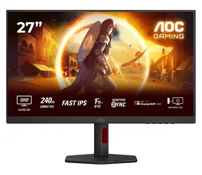 27" AOC Gaming Q27G4ZR černá / Monitor / Fast IPS / QHD / 260Hz / 1ms / HDMI + DP