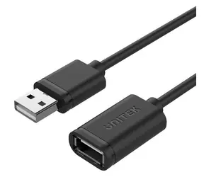 Unitek Y-C417GBK černá / Kabel USB-A 2.0 (M) - USB-A 2.0 (F) / 3 m