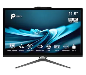 MSI PRO AP222T 14MA-668EU černá / All-in-One počítač / 21,5" FHD Touch / Intel Pentium G7400 3,7GHz / 8GB DDR5