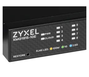 ZyXEL XMG1915-10E / Switch Managed L2 / 8x 2,5GbE RJ-45 / 2x 10G SFP+ / fanless