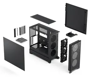 Fractal Design Pop 2 Air černá / ATX / 2x USB 3.2 / 3x 120mm / bez zdroje / prachové filtry