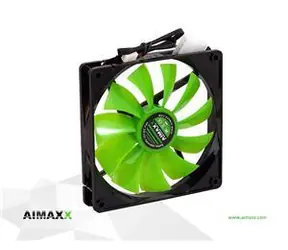 AIMAXX eNVicooler 14 LED GreenWing zelená / Ventilátor / 140 mm / 1000 RPM / 59 CFM / 3 pin