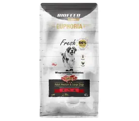 Biofeed Euphoria Fresh Adult vepřové s hovězím 12 kg / granule pro psy / pro střední a velká plemena