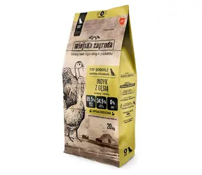 Wiejska Zagroda Turkey with Goose M / Granule pro dospělé psy / 20 kg / bez obilovin / 31 % bílkovin