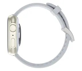 CARNEO Zephyr Ultra mini HR+ stříbrná, modro-šedý řemínek / Chytré hodinky / 1,75" / IP68 / SUPER AMOLED / BT