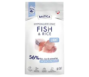 Baltica Nutraceutic Hypoallergenic Light S 3 kg / Kompletní krmivo pro psy / hypoalergenní / malá plemena / ryba a rýže