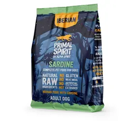 PRIMAL SPIRIT Iberian Sardine / Polosuché krmivo pro psy / vepřové & sardinka / bez lepku / 1 kg