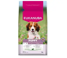 Eukanuba Puppy Small & Medium Lamb with rice 3 kg / Granule pro psy / pro štěňata malých a středních plemen