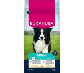 Eukanuba Premium Nutrition Adult Medium Chicken 15 kg / granule pro psy / pro střední plemena