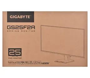 24.5" GIGABYTE GS25F2A černá / LCD / FHD 1920x1080 / IPS / 240Hz / 1ms / 300cd-m2 / 2x HDMI + 1x DP