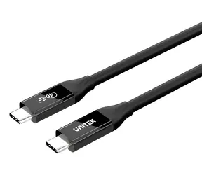 Unitek C14100ABK01 černá / Kabel USB-C na USB-C / USB4 Gen 2x2 / 40 Gbit/s / 240 W / 2 m