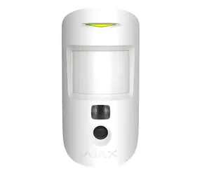AJAX MotionCam bílá / Bezdrátový detektor PIR + CAM / dosah 12 m / PET imunita / HDR foto