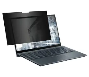 eSTUFF Edge Privacy Filter 14" 307 černá / Filtr na ochranu soukromí / 16:10 / 307 × 200 mm / PET