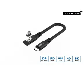 MicroConnect USB-C - USB-C černá / Kabel / 0,15 m