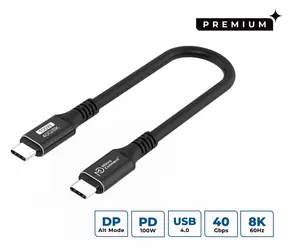 MicroConnect USB-C 0,15 m černá / Kabel / USB-C - USB-C