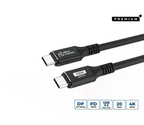 MicroConnect USB-C - USB-C černá / Kabel USB-C / 3 m