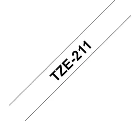 Brother Tape Black on White / Páska do tiskárny štítků / černý tisk / bílý podklad / 6 mm / 8 m