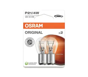 OSRAM P21/4W Standard 12V / Autožárovka / BAZ15d / Blistr 2ks