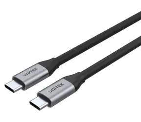 Unitek C14082ABK černá / Kabel USB-C - USB-C / USB 3.2 Gen 2 / 10 Gbps / 100 W PD / 1 m