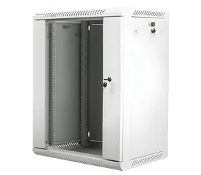 Lanberg WF01-6415-10S šedá / Nástěnný rozvaděč 19" / 15U / 600 x 450 mm / 60 kg / flat pack