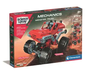 Clementoni Science&Play Mechanics Monster Truck / Stavebnice / 200 dílků / 10 modelů / od 8 let