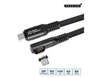 MicroConnect USB-C (M) - USB-C (M) 1m černá / Kabel USB