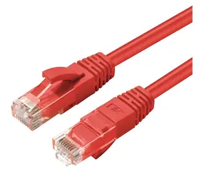 MicroConnect CAT6a U/UTP 2m červená