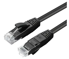 MicroConnect CAT6A U/UTP 1.5m černá / Patch kabel / LSZH