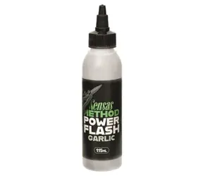 Sensas Gel Power Flash bílá / Booster gel / česnek / 115 ml