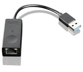 Lenovo USB 3.0 Ethernet adaptér černá / Síťový adaptér / USB-A / RJ-45