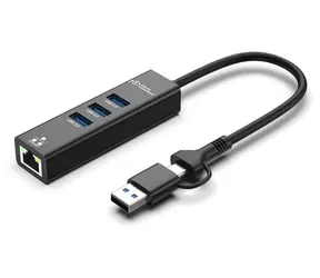 MicroConnect Premium USB 3.2 Gen 1 Hub / USB hub / 4× USB-A 3.2 Gen 1 / 5 Gbps / kabel 0,3 m