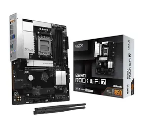 ASRock B850 Rock WiFi / AMD B850 / DDR5 / SATA III / USB 3.2 / 2.5GLAN / Wi-Fi 7 / sc.AM5 / ATX
