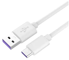PremiumCord USB-C - USB-A kabel bílý 1m / Nabíjecí kabel / 5A Super fast charging / USB 2.0