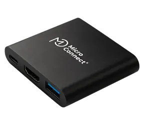 MicroConnect USB-C Premium hub bílá / USB 3.2 Gen2 Type-A / USB-C 3.2 Gen1 / HDMI
