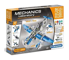 Clementoni Science&Play Mechanics: Letadla a vrtulníky / Stavebnice / od 8 let