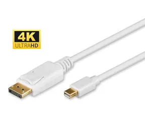 MicroConnect kabel Mini DisplayPort (M) - DisplayPort (M) 2m bílá / 4K