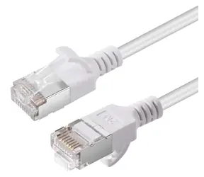 MicroConnect CAT6A U-FTP SLIM 10m bílá